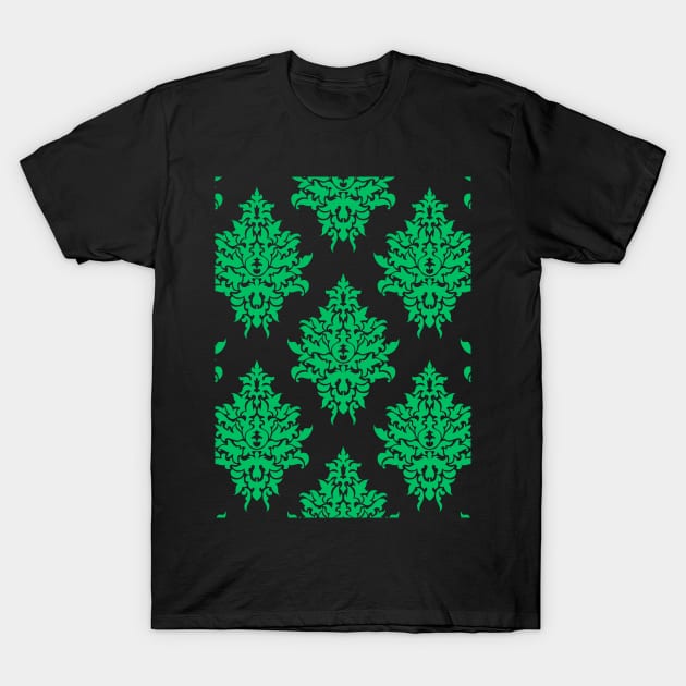 Green Pattern Design T-Shirt by Magic Simon